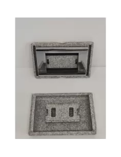 Placa viva cromada clásica de 3 plazas Bticino 4713cr